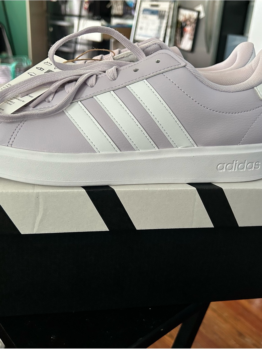 Adidas Grand Court 2.0 sneakers in silver dawn/cloud white 10.5 new women’s